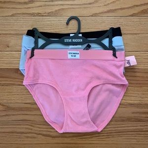 NWT Steve Madden 3 pack terry underwear